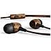 Earphones Eco (type C, In-ear, Sustainable Wood, Hemp Cable, Mic, Control Talk) Legno Di Noce - Foto miniatura 3