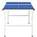 Tavolo Da Ping Pong Con Rete 5 Piedi 152x76x66 Cm Blu - Foto miniatura 8