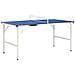 Tavolo Da Ping Pong Con Rete 5 Piedi 152x76x66 Cm Blu - Foto miniatura 1