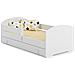 Letto Per Bambini Luk 160x80 Cassetto E Una Ringhiera+ Materasso E Giroletto - Foto miniatura 1