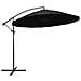 Ombrellone a Sbalzo Nero 3 m Palo in Alluminio - Foto miniatura 1