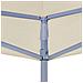 Tetto per Tendone per Feste 4,5x3 m Crema 270 g / m² - Foto miniatura 4
