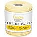 200m Corda Macrame Giallo Pastello | Spago Di Cotone-poliestere | 656 Piedi | Spessore 2-3mm | Grande Corda Spessa Forte | Perfetta Per Avvolgere I Regali, Progetti Fai Da Te Artigianato - Foto miniatura 1