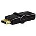 Compact Adapter HDMI Plug - HDMI Socket, swivelling, black HDMI HDMI Nero cavo di interfaccia e adattatore - Foto miniatura 2