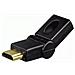 Compact Adapter HDMI Plug - HDMI Socket, swivelling, black HDMI HDMI Nero cavo di interfaccia e adattatore - Foto miniatura 1