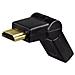Compact Adapter HDMI Plug - HDMI Socket, swivelling, black HDMI HDMI Nero cavo di interfaccia e adattatore - Foto miniatura 3