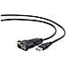 UAS-DB9M-02 USB 2.0 DB9M Nero cavo di interfaccia e adattatore - Foto miniatura 1