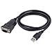 UAS-DB9M-02 USB 2.0 DB9M Nero cavo di interfaccia e adattatore - Foto miniatura 2