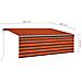 Tenda Retrattile Automatica con Parasole 4x3 m Arancio Marrone - Foto miniatura 5