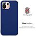 Custodia Compatibile Con Xiaomi Mi 11 Lite (4g / 5g) / 11 Lite Ne In Candy Blu Scuro - Coperchio Protettivo In Silicone Tpu Flessibile - Foto miniatura 2