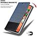 Custodia Compatibile Con Samsung Galaxy A11 In Blu Scuro Nero - Coperchio Protettiva Con Chiusura Magnetica, Funzione Stand E Tasca Per Le Carte - Foto miniatura 6