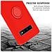 Custodia Compatibile Con Samsung Galaxy S10 4g In Liquid Rosso - Coperchio Protettivo In Silicone Tpu Flessibile Con Anello - Foto miniatura 8