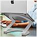 Supporto Per Macbook Da 13 A 16'' Curve Flex Flessibile E Regolabile, Bianco - Foto miniatura 14