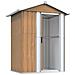 Capanno da Giardino Marrone 126x97,5x177 cm Acciaio Zincato - Foto miniatura 2