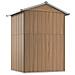 Capanno da Giardino Marrone 126x97,5x177 cm Acciaio Zincato - Foto miniatura 6