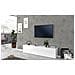 Mobile Porta Tv Christian, Credenza Bassa Da Soggiorno, Base Porta Tv, 100% Made In Italy, Cm 180x30h40, Bianco Lucido - Foto miniatura 1