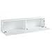 Mobile Porta Tv Christian, Credenza Bassa Da Soggiorno, Base Porta Tv, 100% Made In Italy, Cm 180x30h40, Bianco Lucido - Foto miniatura 2