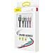 Cavo 4-in-1 Da Usb-c/2 Lightning/micro-usb A Usb-a A Ricarica Rapida 3,5a 1,2m, Nero - Foto miniatura 6
