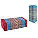 Standard - Set Di 2 Cuscini Standard Zafu Yoga E Meditazione - Kapok 100% Naturale Ad Alta Densità - Comfort E Fermezza - Stabilità Del Sedile - Turchese / Blu Bordeaux - Foto miniatura 1