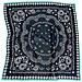Sciarpa Quadrata 27""x27""accessorio Moda Versatile Navyblue - Foto miniatura 1