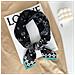 Sciarpa Quadrata 27""x27""accessorio Moda Versatile Navyblue - Foto miniatura 2