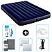 Set Materassino Gonfiabile - 191x137x25 Cm - Blu - Include Accessori Coordinati Cb9 - Foto miniatura 1