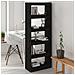 Libreria /divisorio Nero 60x30x167,5 Cm In Massello Di Pino - Foto miniatura 8