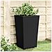 Fioriere Da Giardino 2 Pz Nere 32,5x32,5x57 Cm In Pp - Foto miniatura 8