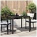 Tavolo da Pranzo da Giardino Marrone 90x90x75 cm Polyrattan - Foto miniatura 2