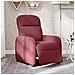 Poltrona Elettrica Reclinabile Rosso Vino in Tessuto - Foto miniatura 2