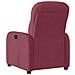 Poltrona Elettrica Reclinabile Rosso Vino in Tessuto - Foto miniatura 7