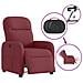 Poltrona Elettrica Reclinabile Rosso Vino in Tessuto - Foto miniatura 9