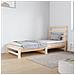 Dormeuse Estraibile 2x(90x190) cm Legno Massello di Pino - Foto miniatura 2