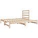 Dormeuse Estraibile 2x(90x190) cm Legno Massello di Pino - Foto miniatura 5