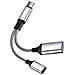 Adattatore Multifunzione Type-c A Usb Con Ricarica Pd 60w E Otg Silver - Foto miniatura 1