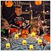 Sunshine Smile Set Di 6 Candele Led Decorazione Per Halloween Arancioni - Foto miniatura 3