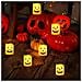 Sunshine Smile Set Di 6 Candele Led Decorazione Per Halloween Arancioni - Foto miniatura 4