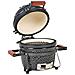 Mini Barbecue A Carbonella Kamado Ceramica Nero - Foto miniatura 3
