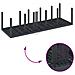 Set da Pranzo per Giardino 13 pcs Antracite Plastica - Foto miniatura 9