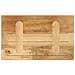 Piano per Tavolo 50x20x2,5cm Rettangolare Legno di Mango Grezzo - Foto miniatura 5
