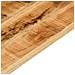 Piano per Tavolo 50x20x2,5cm Rettangolare Legno di Mango Grezzo - Foto miniatura 7