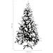 Lusso Casadino -  Albero Di Natale Con Neve Floccata E Pigne 225 Cm Pvc E Pe - Foto miniatura 6