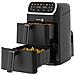 Friggitrice Ad Aria Nera 2x4l 2600w - Fg7503 - Foto miniatura 3