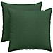 Cuscini da Divano 2 pcs Verde Scuro 50 x 50 cm Tessuto in Cords - Foto miniatura 1