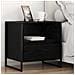 Comodino Rovere Nero 50 x 39,5 x 50 cm Legno multistrato - Foto miniatura 2