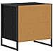 Comodino Rovere Nero 50 x 39,5 x 50 cm Legno multistrato - Foto miniatura 7