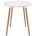 Tavolo rotondo KAMI con gambe in faggio bianco 60 cm - Foto miniatura 2