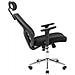 Sedia da ufficio ergonomica in rete Roger Chrome Anyfix M-2 Nero - Foto miniatura 3