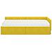 Struttura Letto Angolare con Materasso 2 pcs Giallo Velluto - Foto miniatura 5