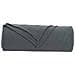 Coperte da Pile 6 pcs Grigio scuro 350 x 270 cm Panno - Foto miniatura 5